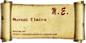 Muzsai Elmira névjegykártya